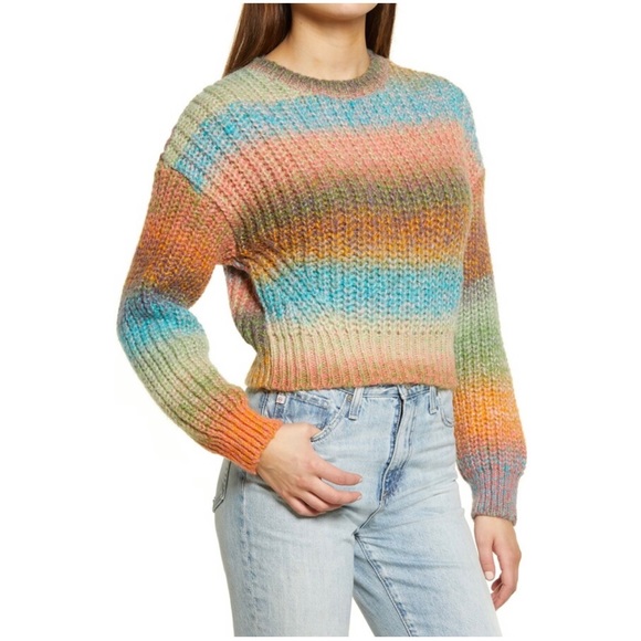 BDG | Sweaters | Bdg Urban Outfitters Ombre Stripe Cropped Sweater Xs |  Poshmark